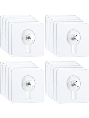 MarkEntegra Kendinden Yapışkanlı Resim Kancası, 20 Adet ile Delme Gerektirmeden Kullanım