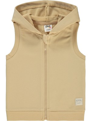 Civil Baby Civil Basic Timeless Kapüşonlu 6-18 Ay Yelek - Kahverengi