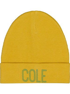 Civil Baby Cole Baskılı Bebe Şapka Bere ve Setler - Sarı