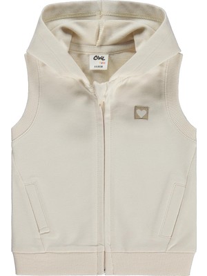 Civil Baby Düz Basic Kalpli 6-18 Ay Yelek - Bej