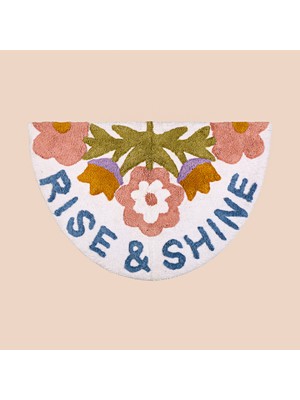 Evidea Soft Rise Tufting Banyo Paspası - Ekru - 60X90 cm