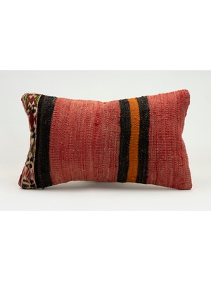 Kilim Wholesale El Yapımı Eski Kilimden Yapılmış Vintage Kırlent Kılıfı, Yün, 30X50 cm