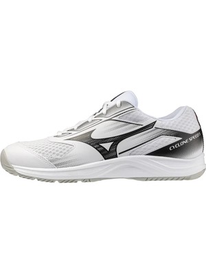 Mizuno Cyclone Speed 5 Unisex Voleybol Ayakkabısı Beyaz / Siyah Hafif ve Esnek Taban Tasarımı