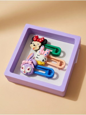 Bony Socks Sevimli Karakter Toka Seti Lila