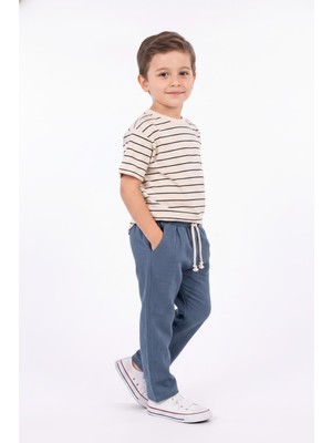 MiaBaby Müslin Pantolon Süprem Tişört 2li Takım