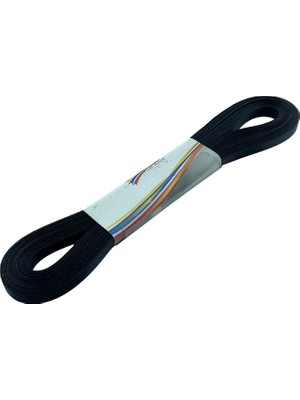 Morperde Katlamalı Perde Kurdele (5mm) Siyah