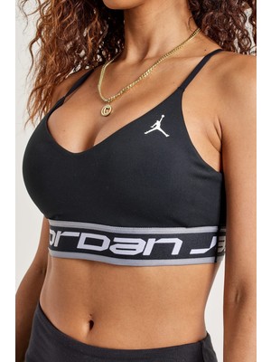Nike Jordan Support Indy Logo Women's Bra Kadın Siyah