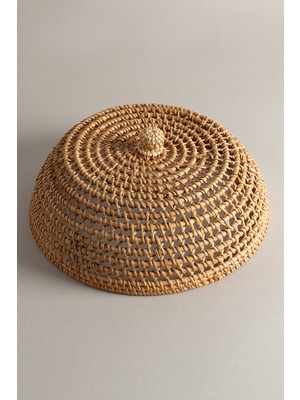 Koza Home Meander Doğal Rattan El Yapımı Yemek Koruyucu 31X13CM 9071