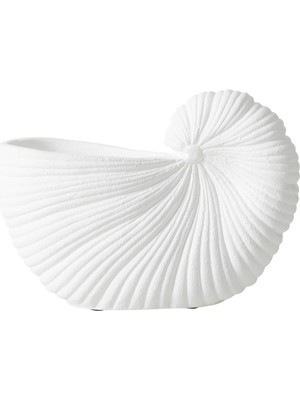 Mudo Home WHITE SHELL VAZO 21X10X15 CM