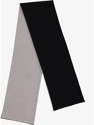 Nautica Unisex Siyah Çift Taraflı Atkı