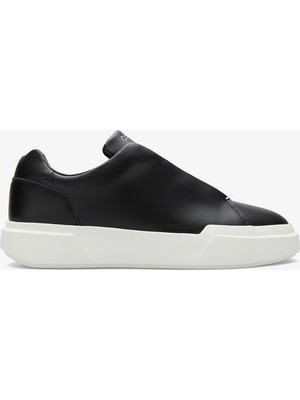 Calvin Klein Chunky Cupsole Hide Lace Up  Erkek Siyah Sneaker