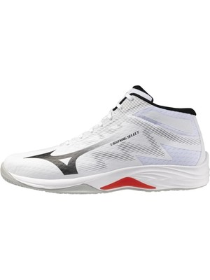 Mizuno Lightning Select Mıd Unisex Voleybol Ayakkabısı Beyaz / Siyah