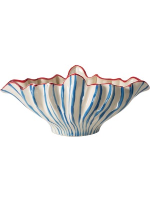 Mudo Home BLUE LINE DEKORATİF KASE 42X24X18 CM