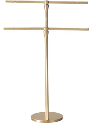Mudo Home PİRİNÇ 2'Lİ TAKI STANDI 23 CM