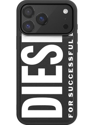 Diesel iPhone 17 Pro Max Uyumlu Magsafe Destekli Core Kalıplı Kılıf - Siyah/beyaz