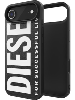 Diesel iPhone 17 Air Uyumlu Magsafe Destekli Core Kalıplı Kılıf - Siyah/beyaz