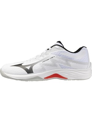 Mizuno Lightning Star Jr Çocuk Voleybol Ayakkabısı Beyaz / Siyah