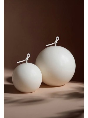 Ball Vegan Dekoratif Büyük Boy Mum