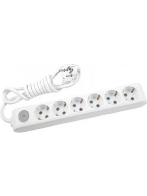 Zemira Multilet 6 Lı Anahtarlı 3 Metre Kablolu Grup Priz