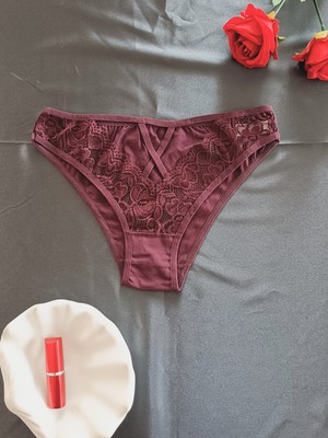 Zena Underwear Mia Önü Çapraz Detaylı Dantelli Kadın Iç Çamaşır Külot
