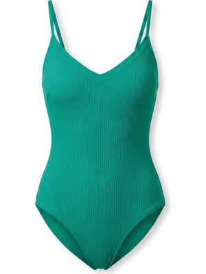 Hopeful Design Kadın Toparlayıcı Mayo Fuşya,yeşil ve Siyah