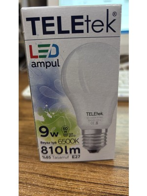 Teletek 9W Gün Işığı Ampul LED Tasarruflu