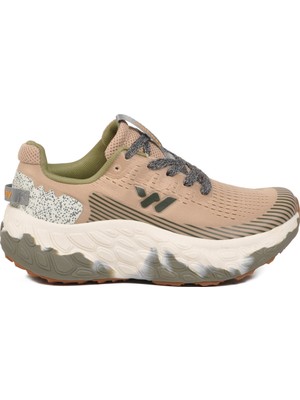 Walkway Bej Hafif Yüksek Tabanlı Memory Foarm Unisex Spor Ayakkabı B25XI101 G