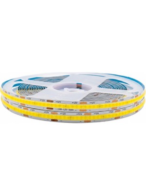 12V 8mm Esnek Cob Şerit LED 10000K Soğuk Beyaz 320 Ledli IP20 5m