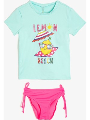 Koton Tişört Mayo ve Bikini Altı 2 Parça