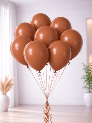 Yanık Turuncu Retro Balon 12 Inc 100'LÜ