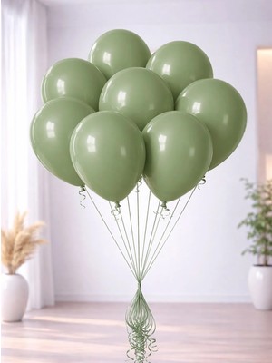Okaliptus Eucalyptus Retro Kalisan Balon Parti Balonu 12 Inc 10'lu