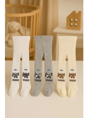 Pico Baby 3'lü Unisex Bebek & Çocuk Pamuklu Külotlu Çorap Renkli Uçak Desenli