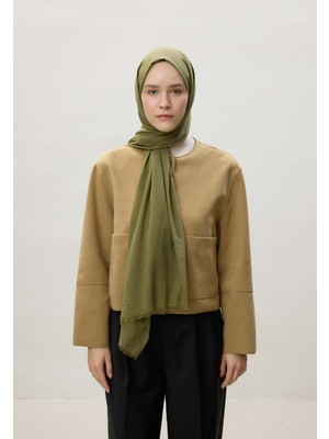 Fresh Scarfs İnce Pamuk Vual Şal Açık Yeşil