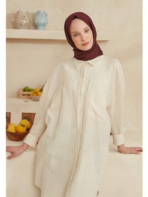 Fresh Scarfs Patlıcan Moru İnce Pamuk Vual Şal