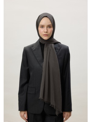 Fresh Scarfs İnce Pamuk Vual Şal Füme