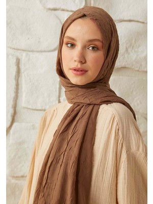 Fresh Scarfs Kızıl Kahve Bambu Şal