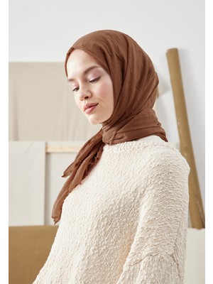 Fresh Scarfs Bambu Şal Kızıl Kahve