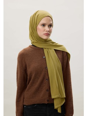 Fresh Scarfs Penye Şal Yağ Yeşili