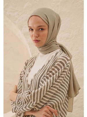 Fresh Scarfs Rami Viskon Şal Koyu Bej