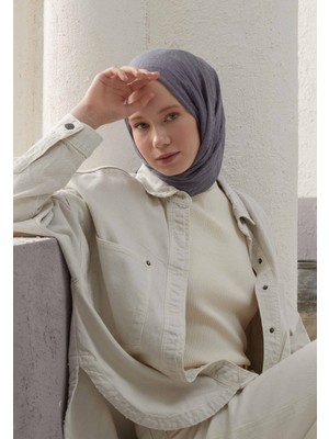 Fresh Scarfs Bürümcük Şal Koyu Gri
