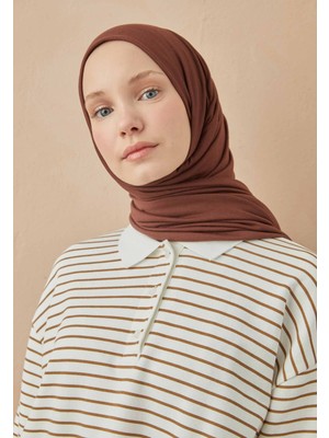 Fresh Scarfs Kızıl Kahve Penye Şal