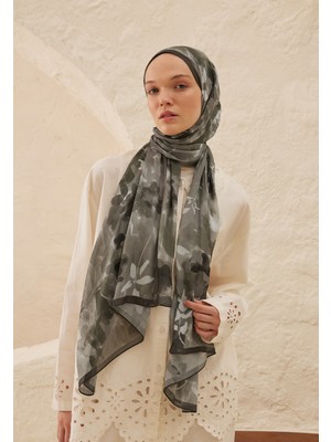 Fresh Scarfs Lizzy Desen Rami Şal Füme