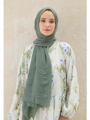 Fresh Scarfs Çağla Yeşili Bürümcük Şal
