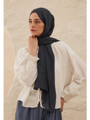 Fresh Scarfs Rami Viskon Şal Mavi-Gri