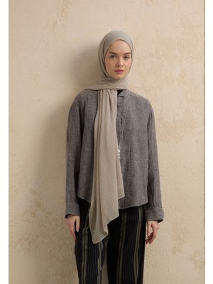Fresh Scarfs Modal Krinkıl Şal Gümüş