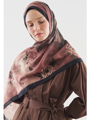 Fresh Scarfs Marielle Desenli Pamuk Viskon Şal Siyah
