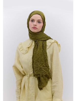 Fresh Scarfs Vual Crash Şal Yosun Yeşili