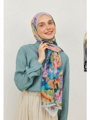 Fresh Scarfs Esther Desen Rami Şal Lavanta