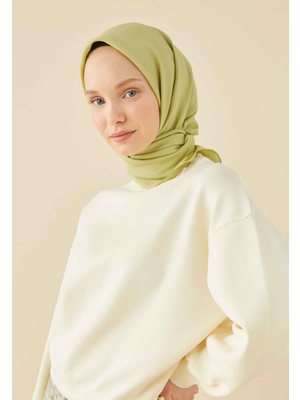 Fresh Scarfs Nil Yeşili Pamuk İpek Eşarp