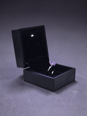 Yantra Silver Ice Cut Tek Taşlı 925 Ayar Gümüş Yüzük – Yüksek Işıltılı Kesim, Işıklı Özel Hediye Kutulu